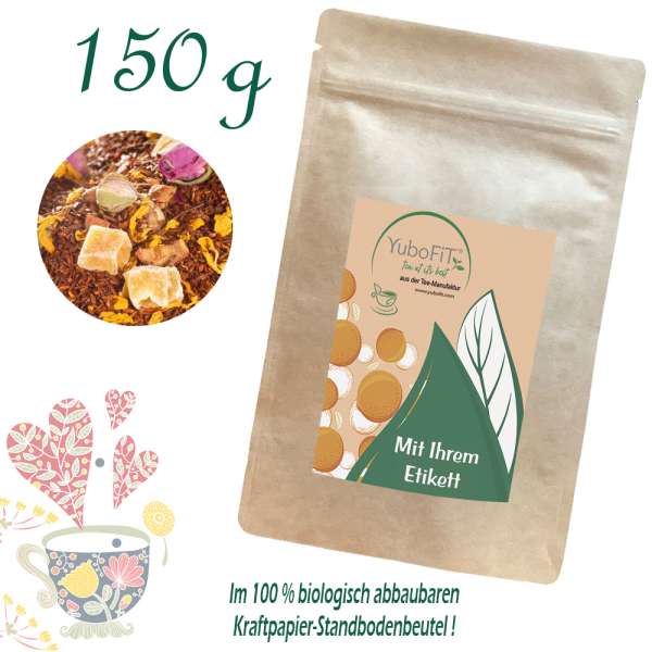 YuboFiT® Rotbuschtee GRANATAPFEL-HIMBEERE