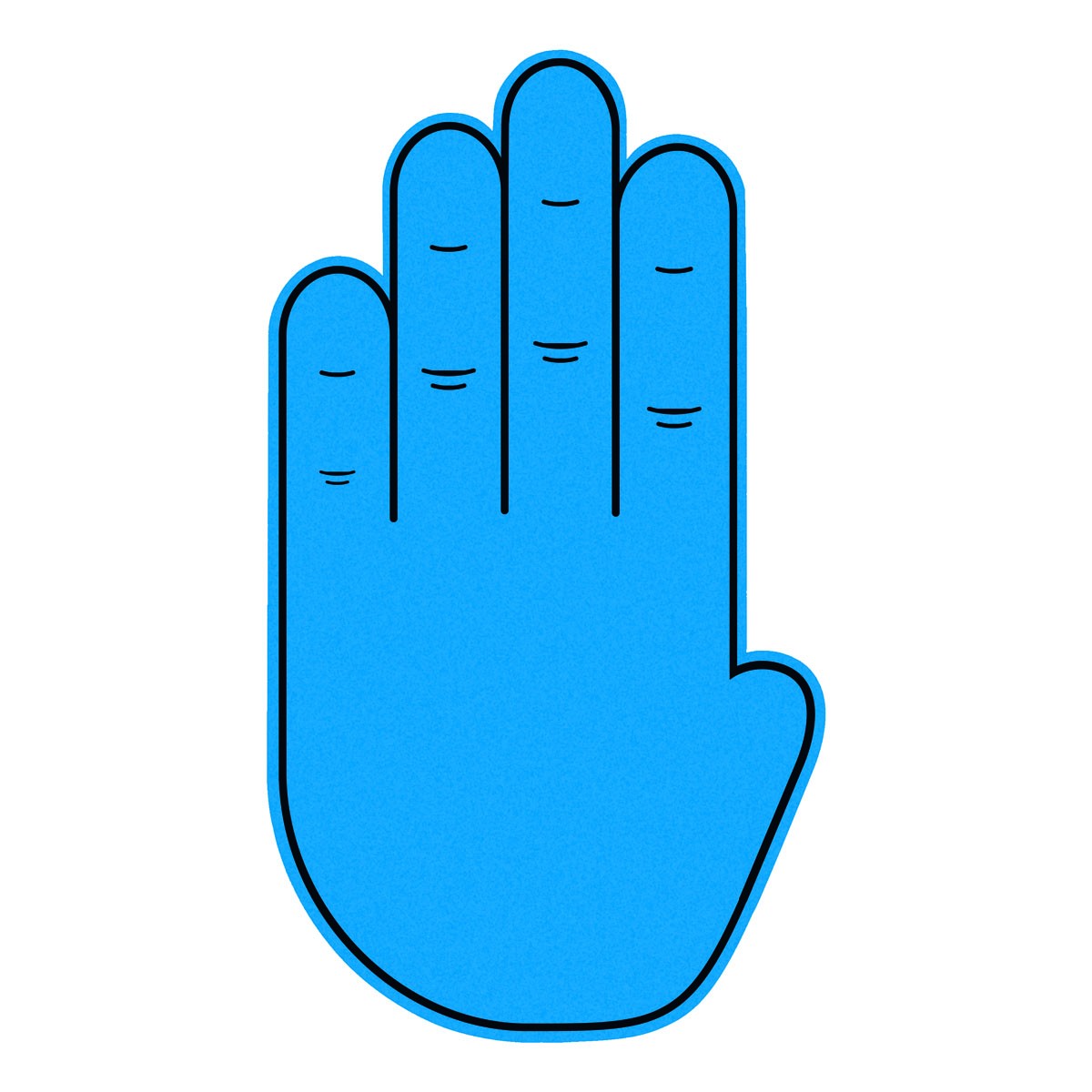 Winkehand aus Schaumstoff HIGH FOUR