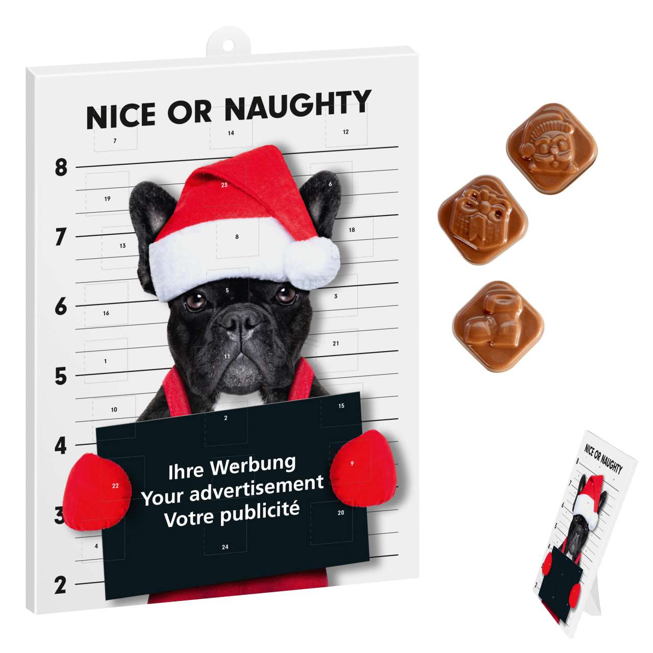 Classic Wand- / Tisch-Adventskalender – personalisierbares STANDARDMOTIV