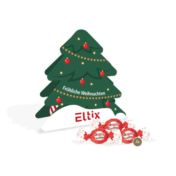 Präsent Tannenbaum mit duplo Knusperlen