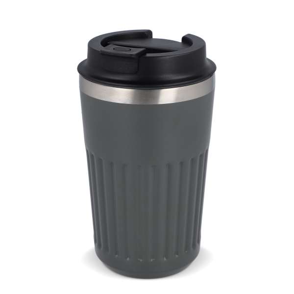 Recycelter Edelstahl-Thermobecher für Kaffee zum Mitnehmen, 400 ml