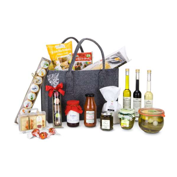 Geschenkset / Präsenteset: Geschenktasche XL mit 15 leckeren Produkten