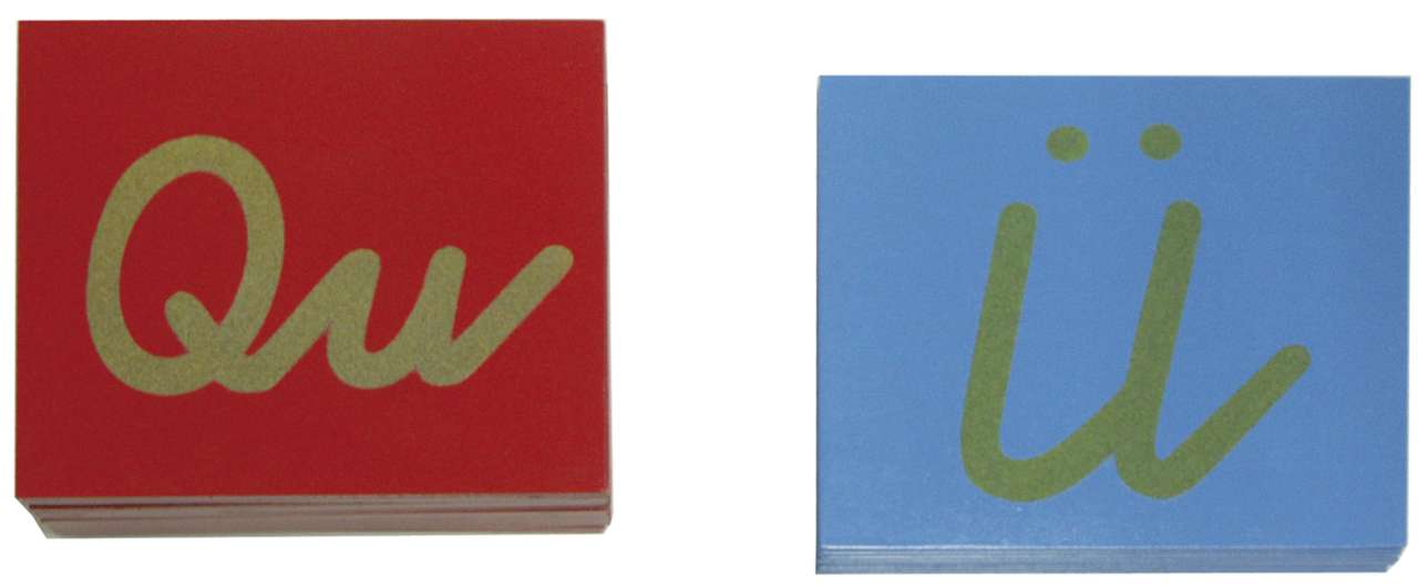 Sandpapiergroßbuchstaben kursiv