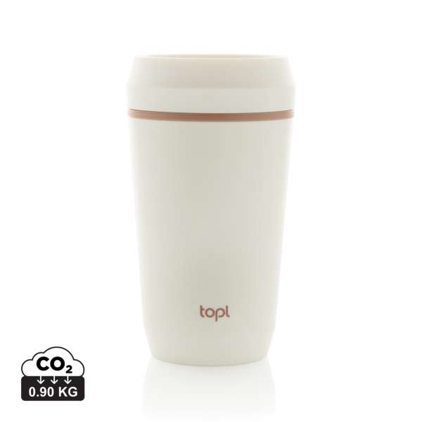 Topl-Becher aus rec. Kunststoff mit 360-Grad-Deckel 354ml