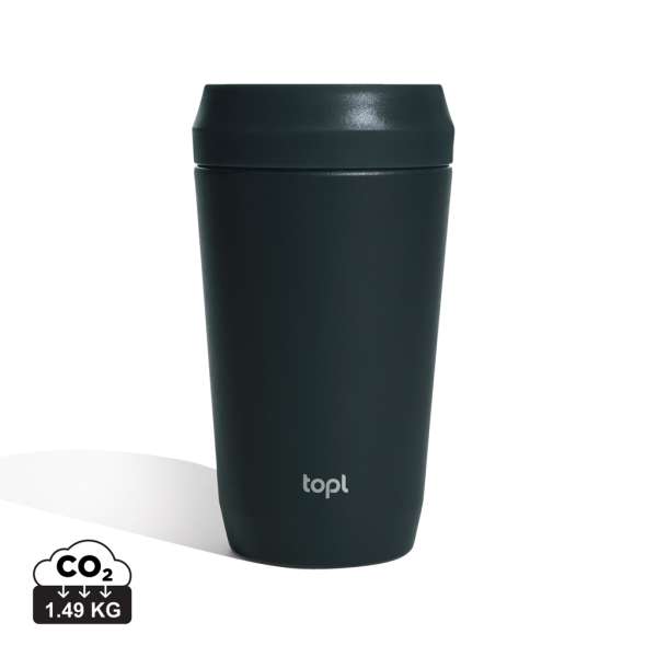 Topl-Trinkbecher aus rec. Stahl mit 360-Grad-Deckel 354ml