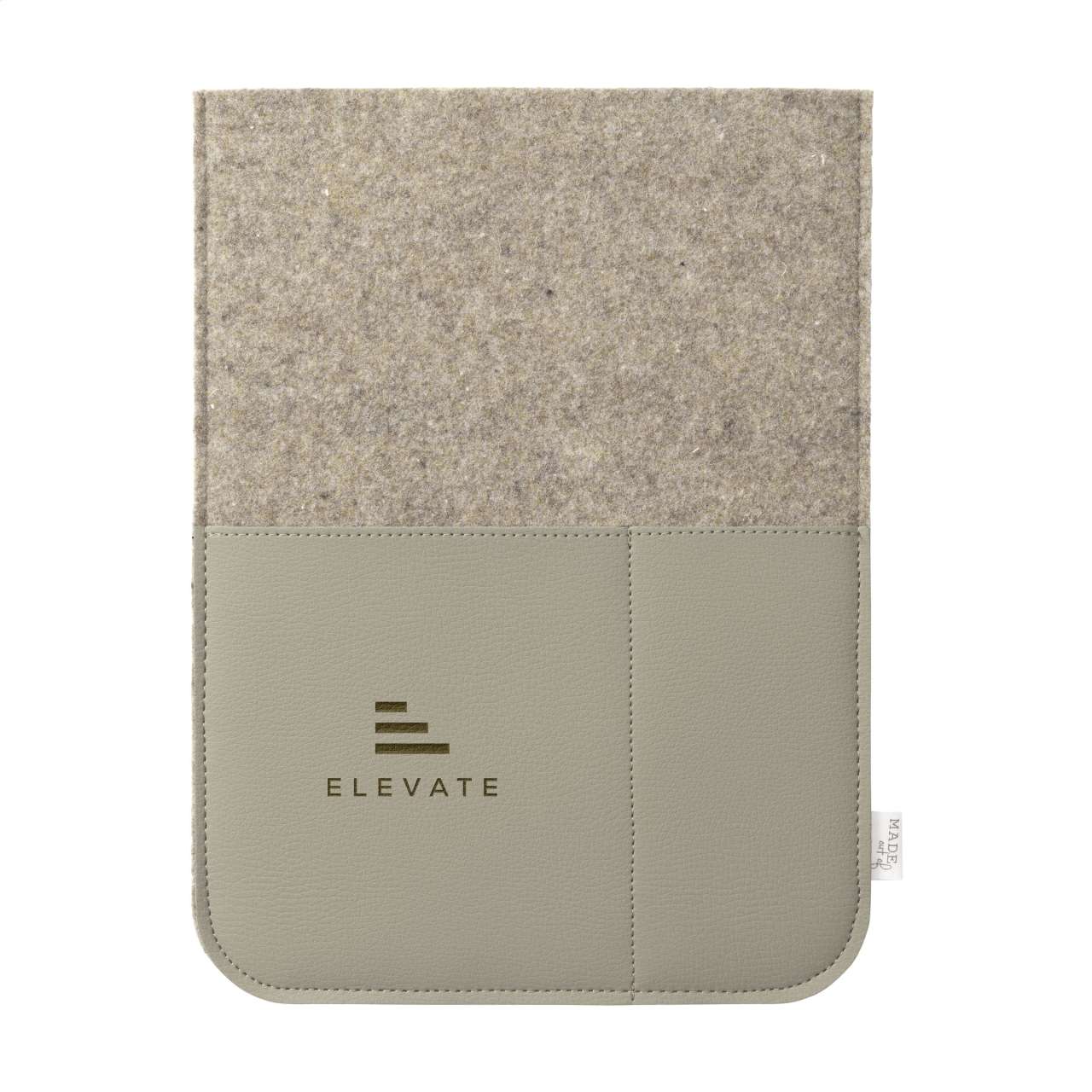 Recycled Felt & Apple Leather Laptop Sleeve 14