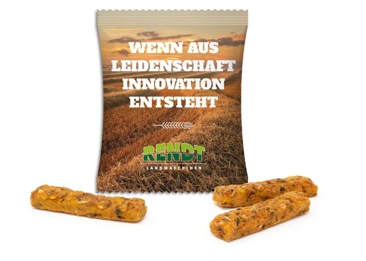 Rustini Vollkorn Sticks im Werbetütchen