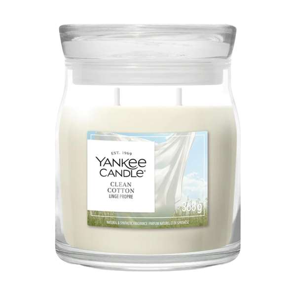 Yankee Candle Clean Cotton Medium Jar Duftkerze