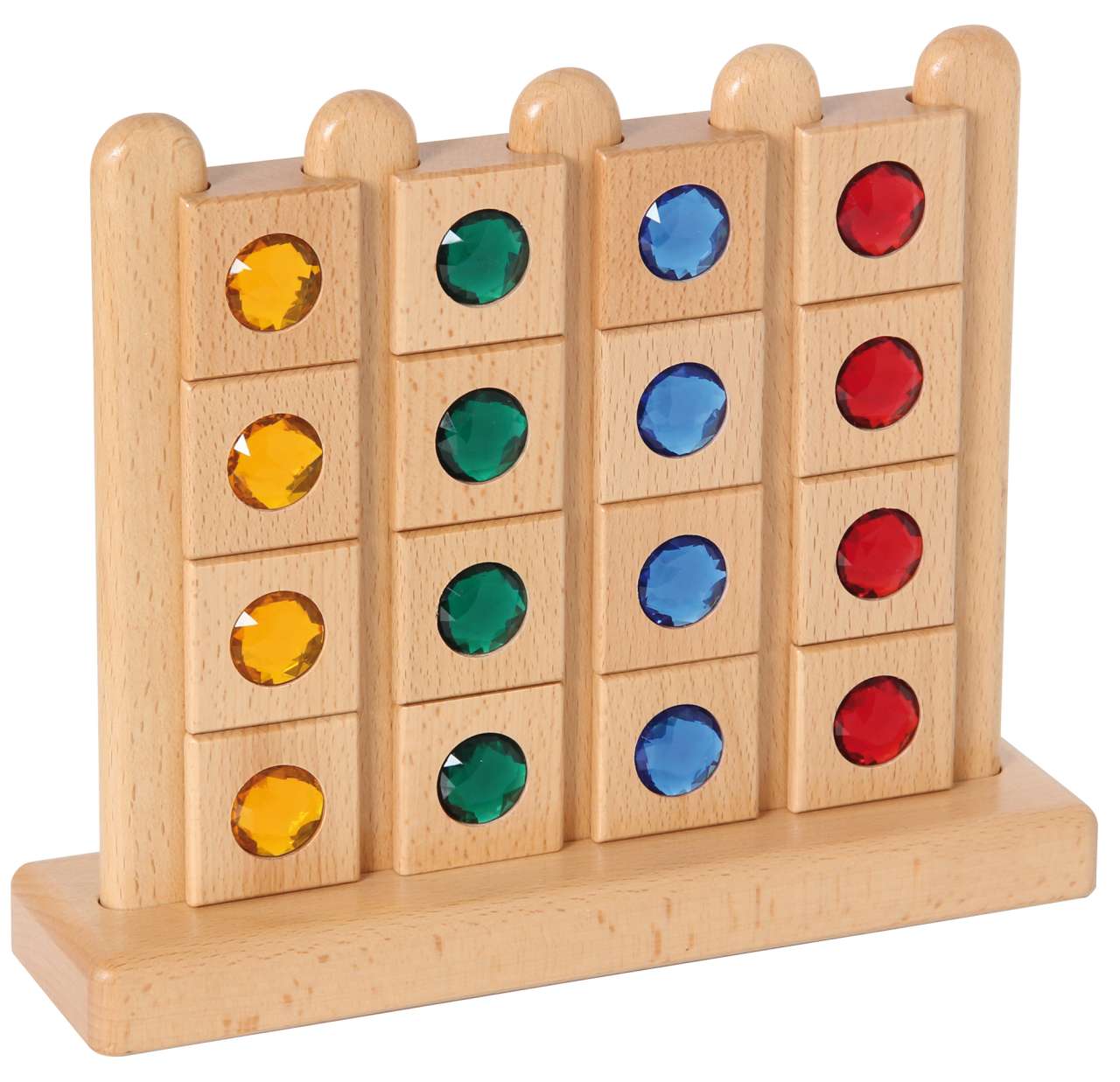 Schmucksteine und Tiere Steckspiel