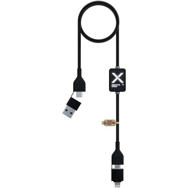 SCX. design C32 60W Ladekabel mit Schalter und Leuchtlogo