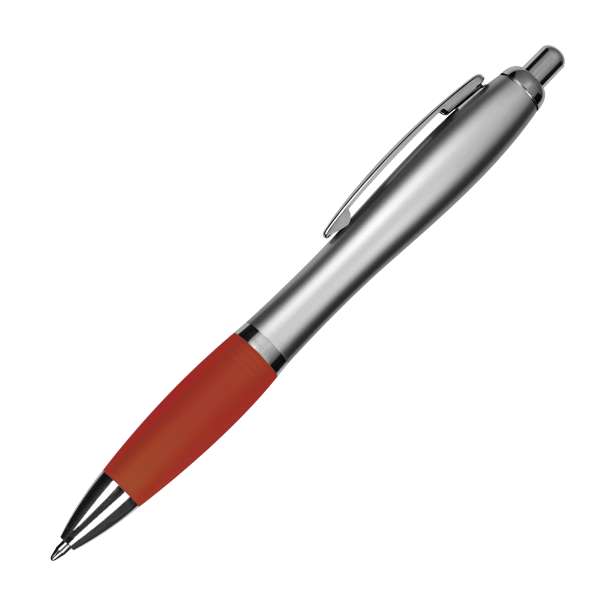 Kugelschreiber mit silbernem Schaft