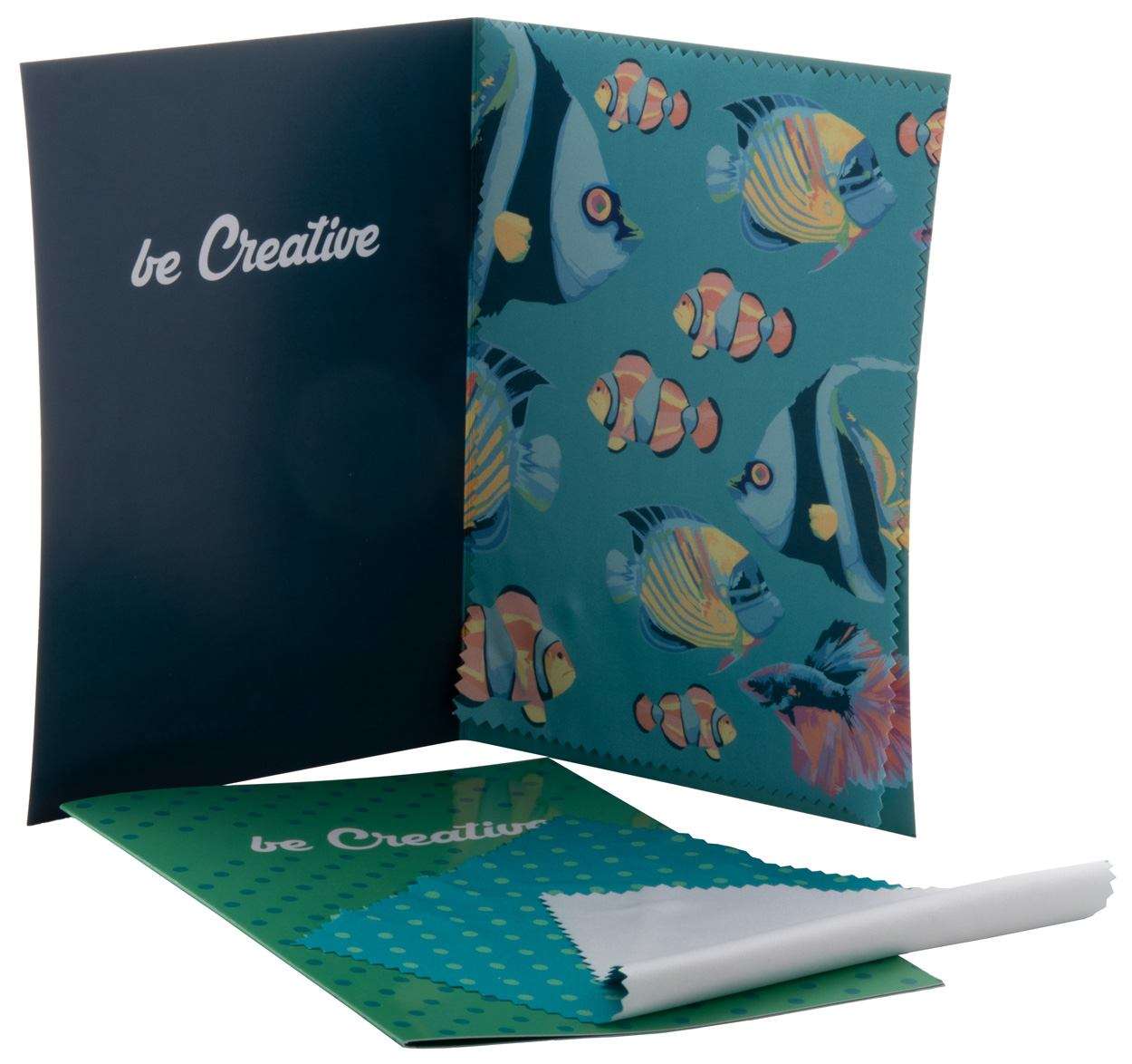 Postkarte mit Brillenreinigungstuch Dioptry Mail