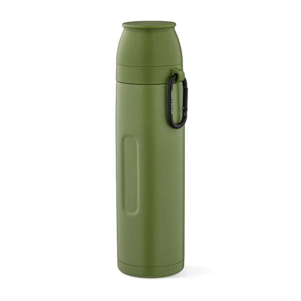 Flinders Thermos recy. Edelstahl, 1080 ml. Mit 2 Bechern und Karabiner