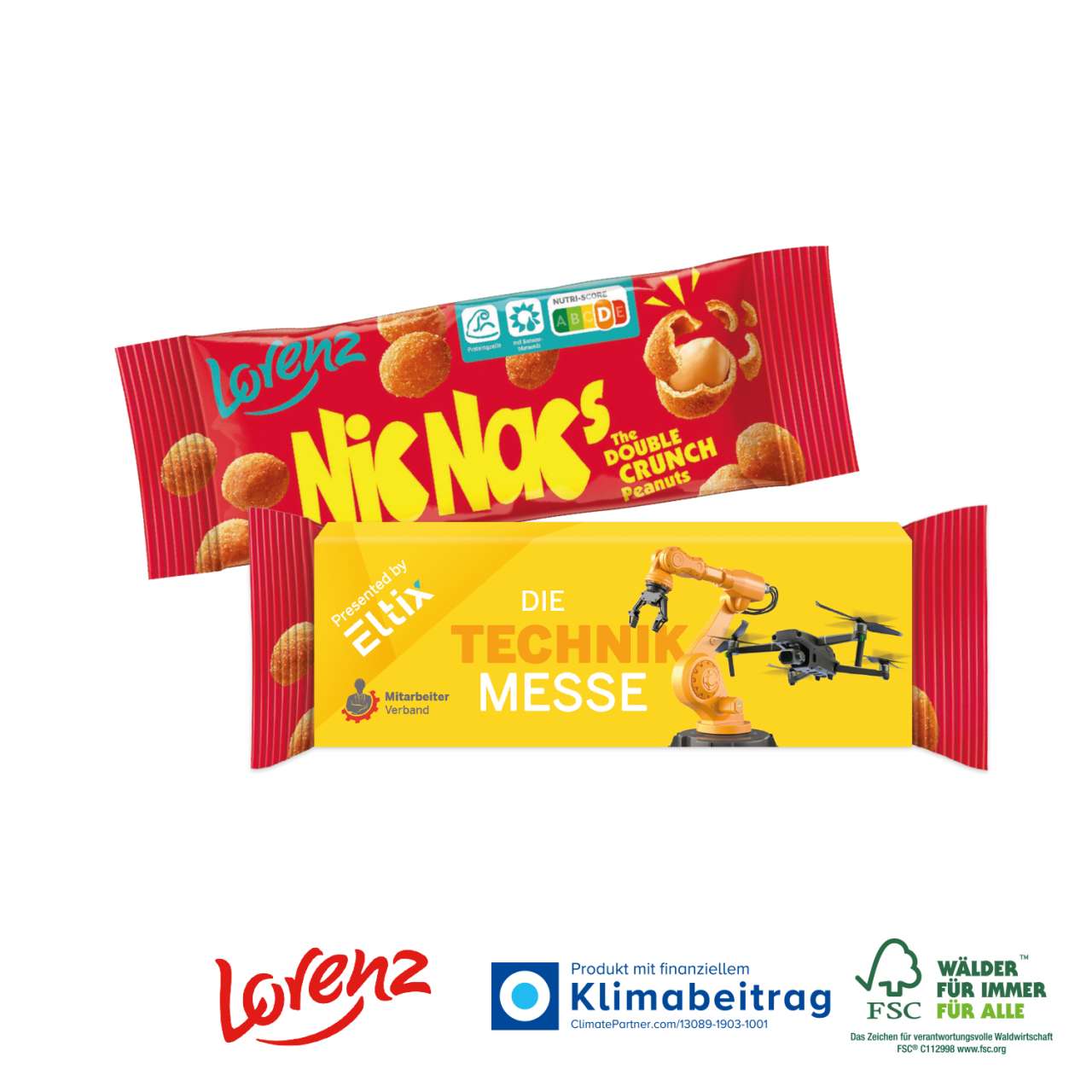 LORENZ NIC NAC'S ODER ERDNÜSSE IM WERBESCHUBER