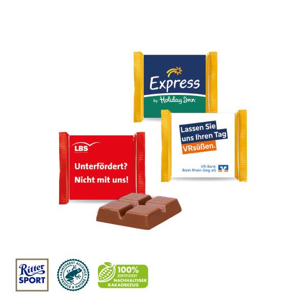 Ritter SPORT "Mini" mit Werbebanderole, Express