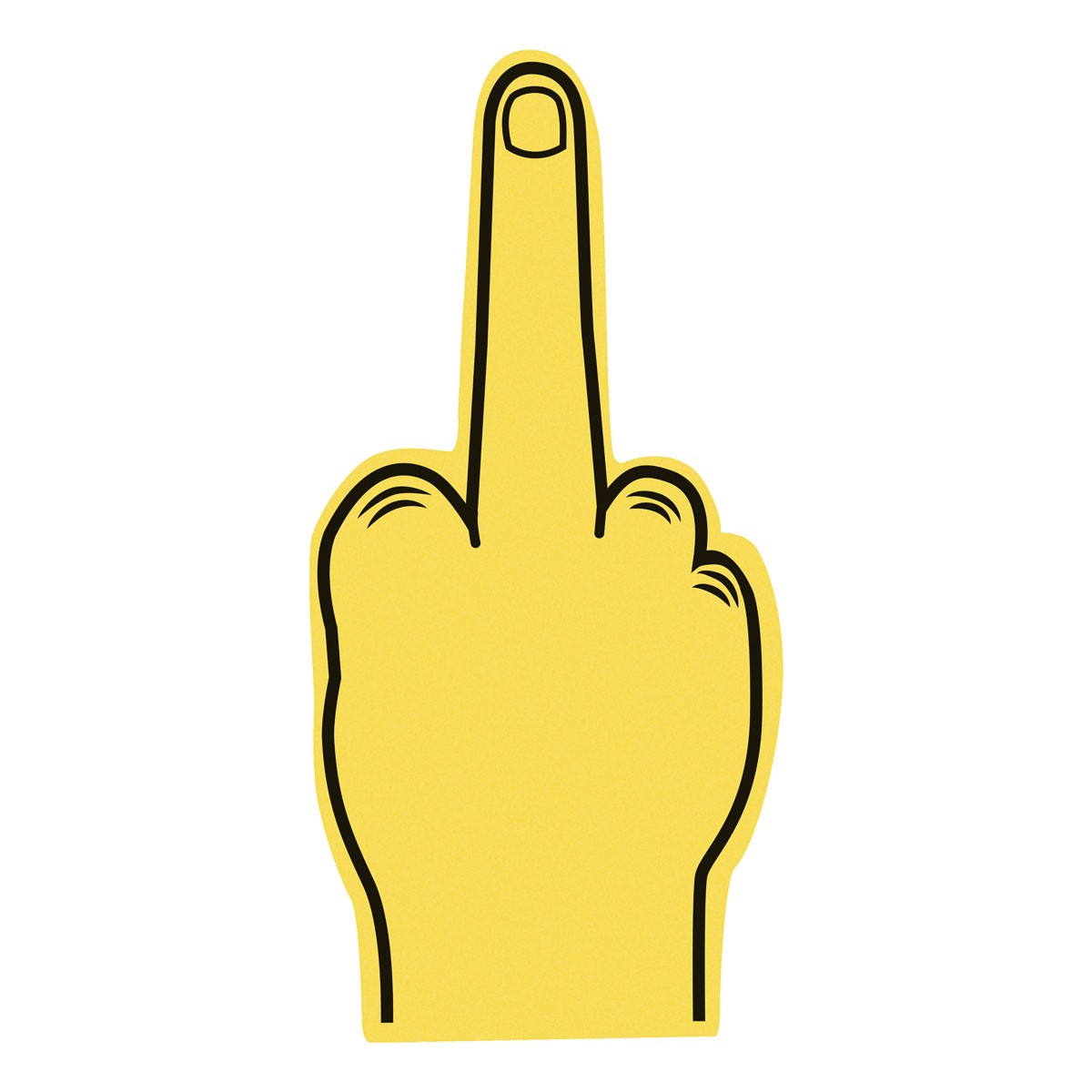 Winkehand aus Schaumstoff MITTELFINGER