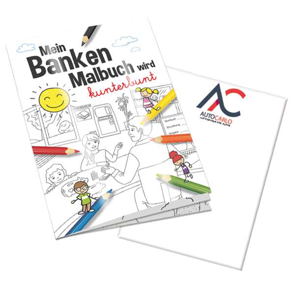 Malbuch / Mal-Set A6 - Banken