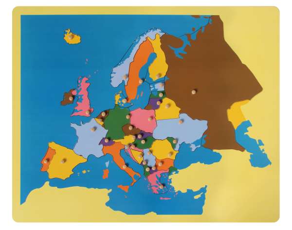 Puzzlekarte Europa