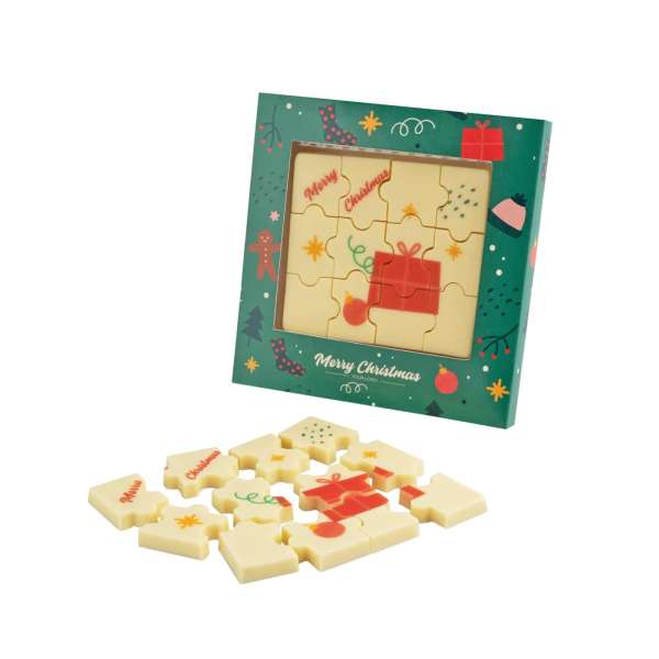 SCHOKOLADENPUZZLE MIT AUFDRUCK 12 STÜCK
