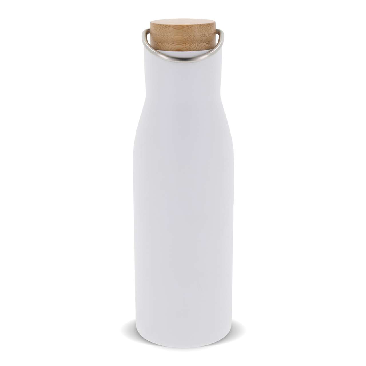 Isolier-Flasche mit Bambusdeckel, 500ml