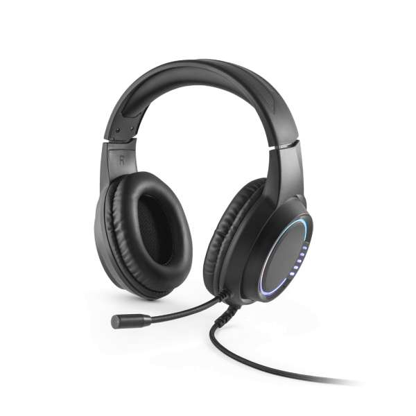 Thorne Headset RGB Gaming-Kopfhörer mit 2 m Kabel, Mikrofon und RGB-LED-Leuchten aus ABS