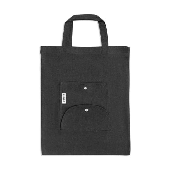 SIENA Faltbare Tasche aus Baumwolle (50%), receycelte Baumwolle (30%) und Polyester (20% rPET) (140