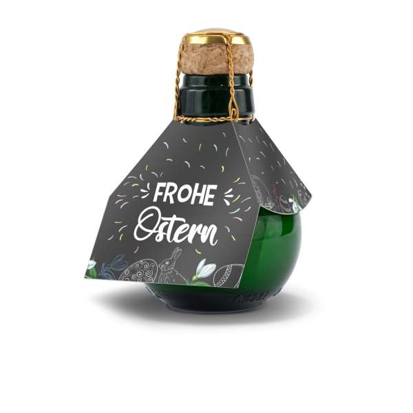 Kleinste Sektflasche der Welt! Frohe Ostern - Ohne Geschenkkarton, 125 ml