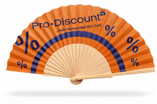 Holz-Fächer mit Druck auf Stoff