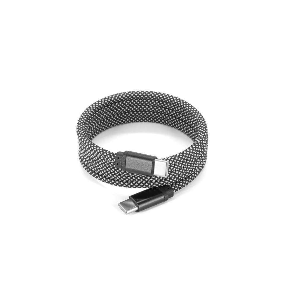 NADELLA USB-C-zu-USB-C-Kabel mit geflochtenem Polyesterkabel (60 W) und einem Magnetsystem zum einfa