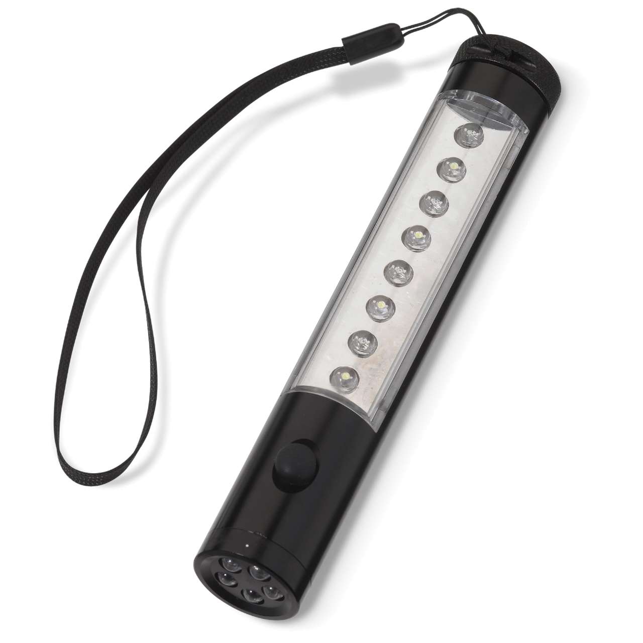 Aluminium Taschenlampe mit Magnet, 5+8 LED's