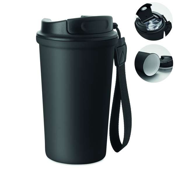 Becher recy. Edelstahl 400ml NAKANO
