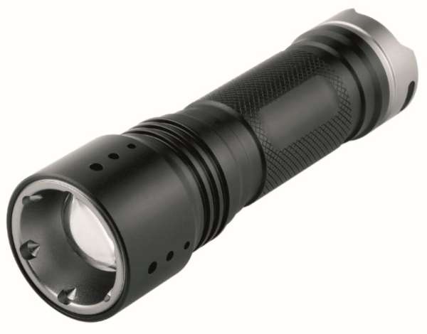 Metmaxx® LED MegaBeam Taschenlampe "PowerFocus5Watt" schwarz