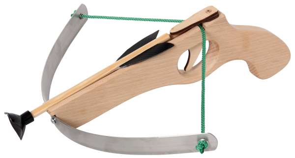 Armbrust klein mit 3 Pfeilen