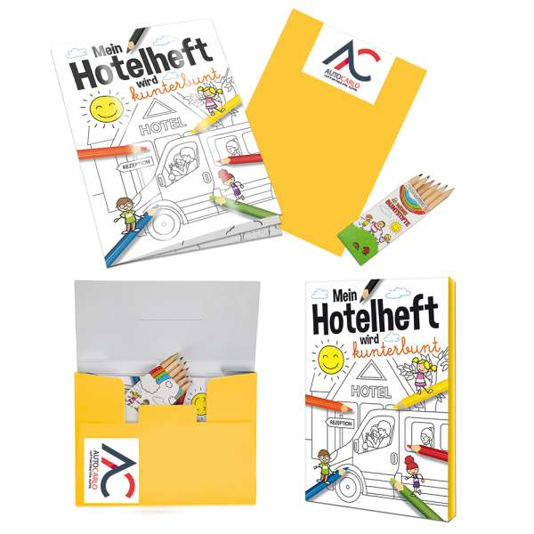 Malbuch / Mal-Set A6 - Hotel