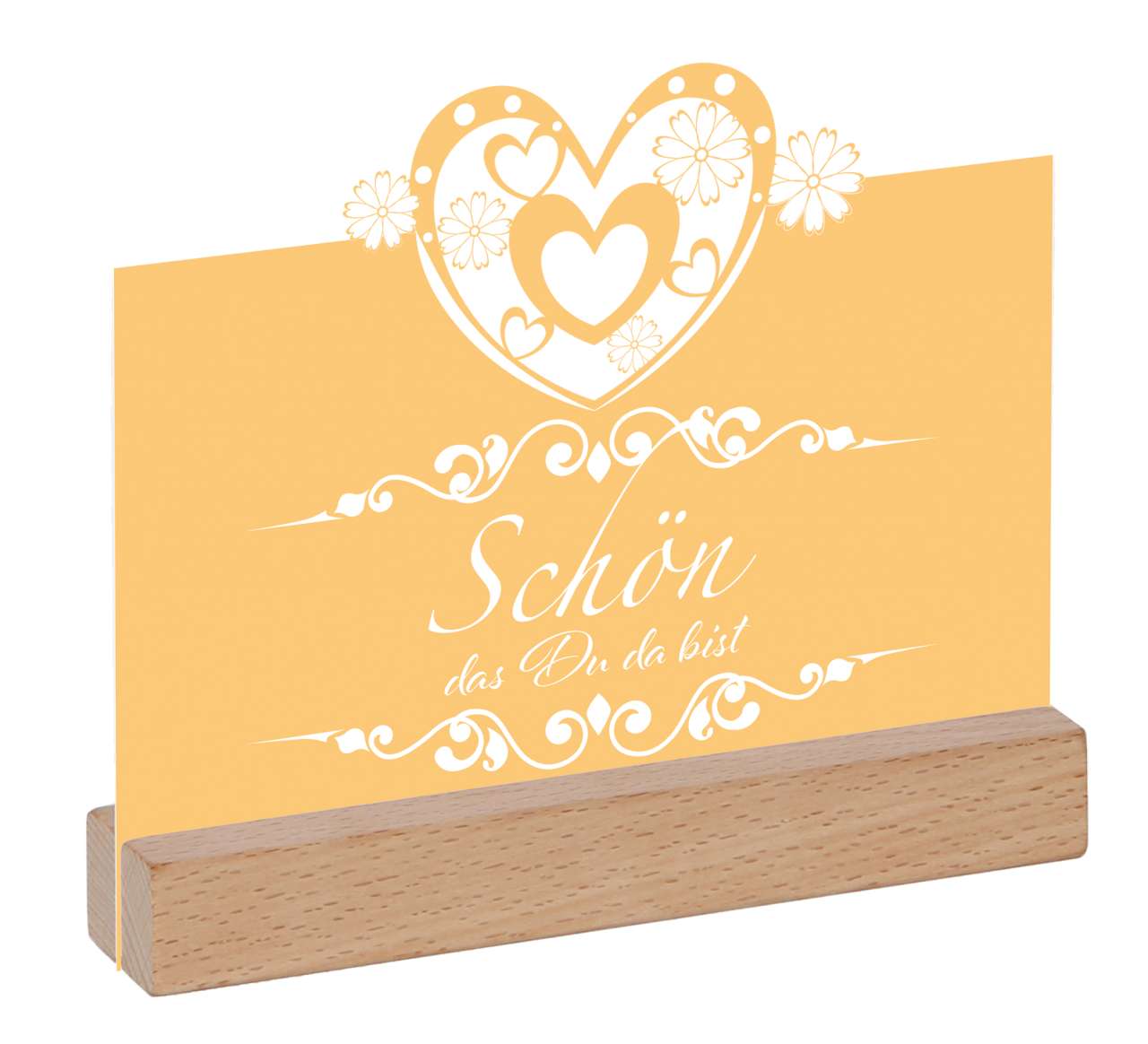 Kartenhalter Buche magnetisch