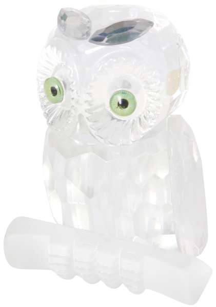 Eule Kristall auf Ast