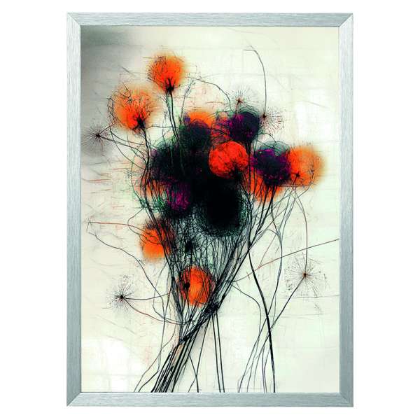 "Wicked Flowers I" von tokio darcy® - Fine Art Print, A5, Aluminiumrahmen